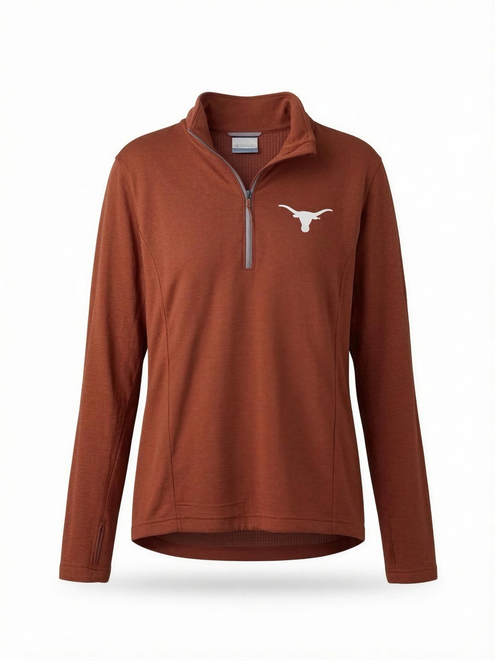 Men’s Texas Longhorn Burnt Orange Quarter-Zip Columbia Shirt Size M